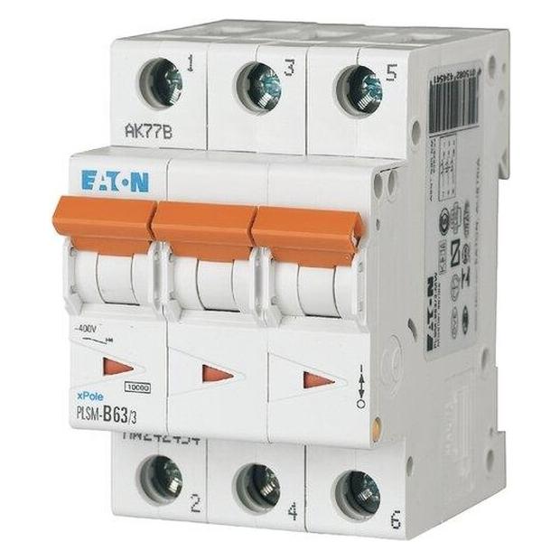 Moeller Electric 10kA Triple Pole Type C MCB 63A (PLSM-C63/3-MW)
