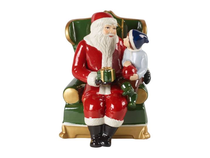 Villeroy & Boch Père Noël dans son fauteuil Christmas Toys Rouge