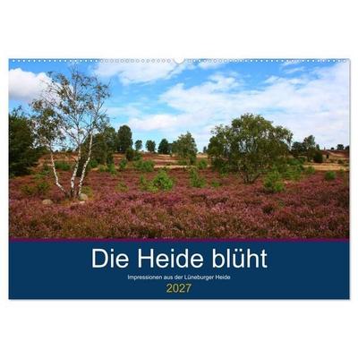 Die Heide blüht (Wandkalender 2027 DIN A2 quer), CALVENDO Monatskalender