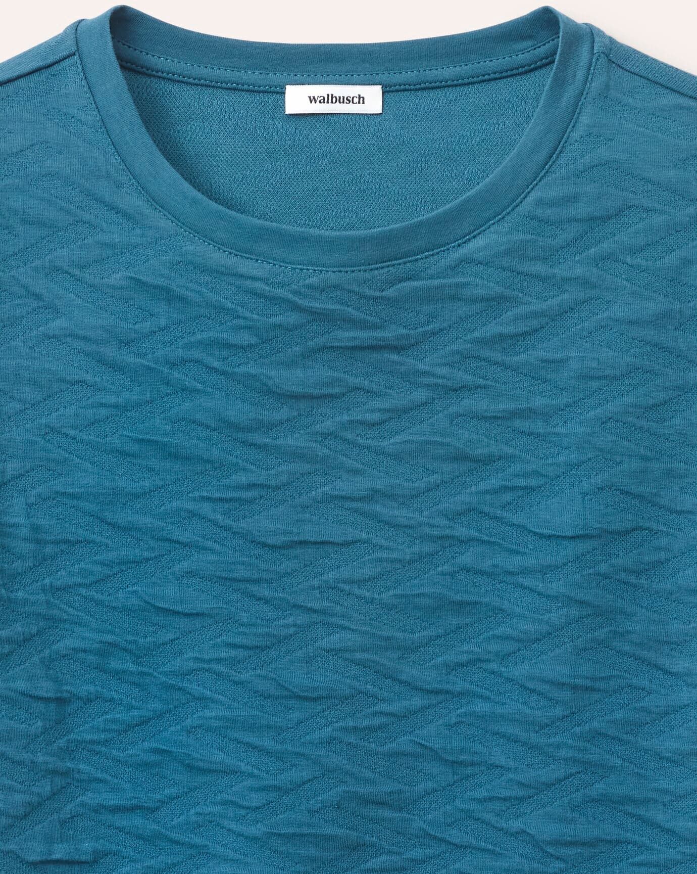 Walbusch Jacquard-Sweaty 3D, normale Größen, Farbe Grün, 40, angenehme Baumwollmischung hochwertige Jacquardstruktur Damen