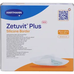 Zetuvit Plus Silicone Border 20x20 cm 10 ST