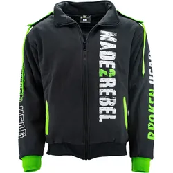 Broken Head Hoodie Made2Rebel Grün Mit Membrane M