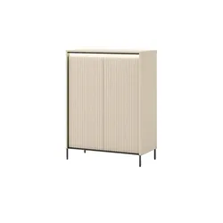Kommode mit Beleuchtung  ¦ beige ¦ Maße (cm): B: 79 H: 105 T: 40.0