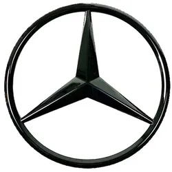 Mercedes-Benz Stern schwarz glänzend Kühlergrill Emblem 206 mm A00081777029197