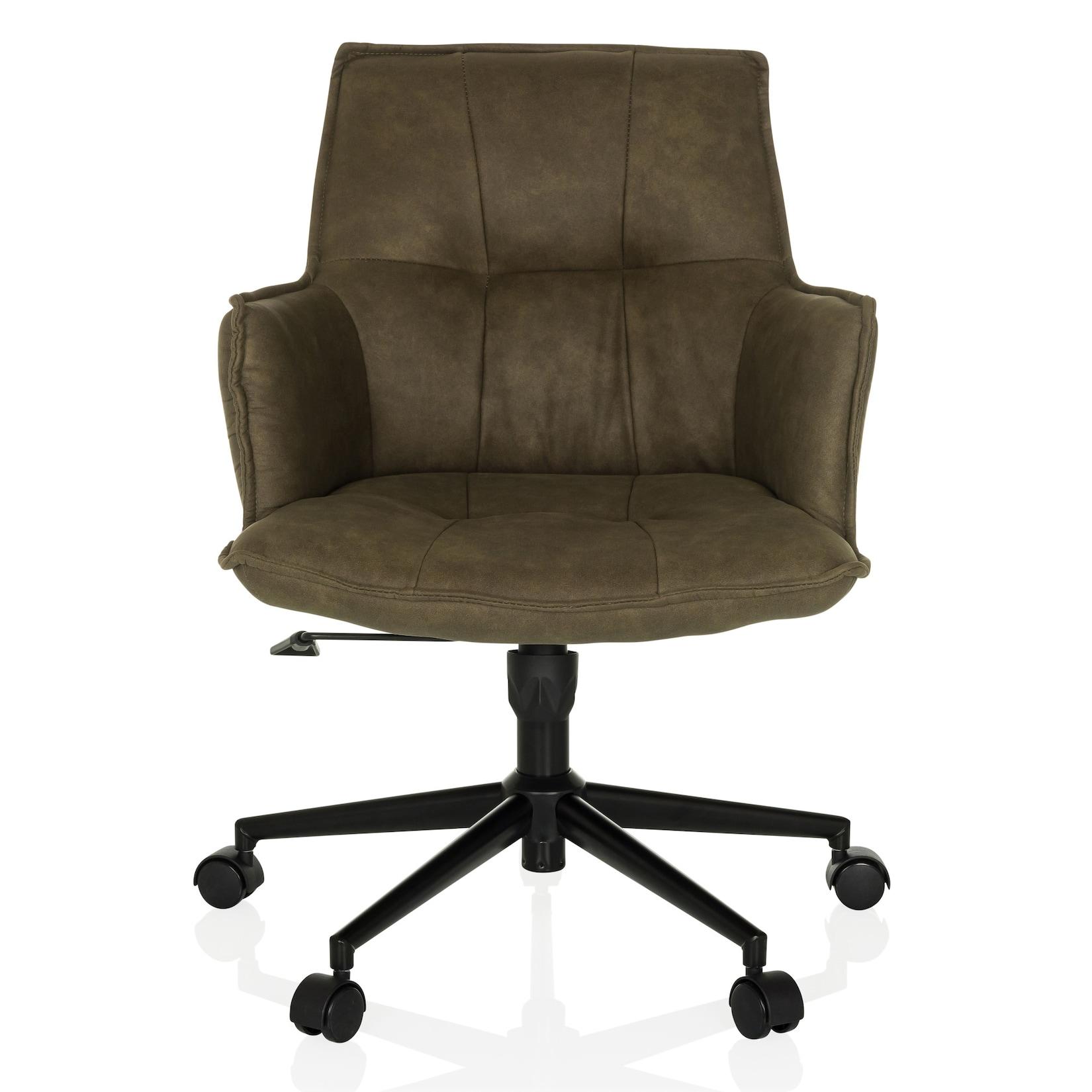 hjh LIVING Home Office Bürostuhl SOLAO LIFE Stoff mit Armlehnen