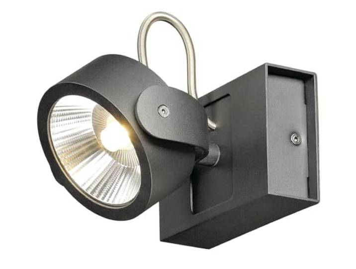 SLV Kalu Lampe de Mur et de plafond\, aluminium\, noir
