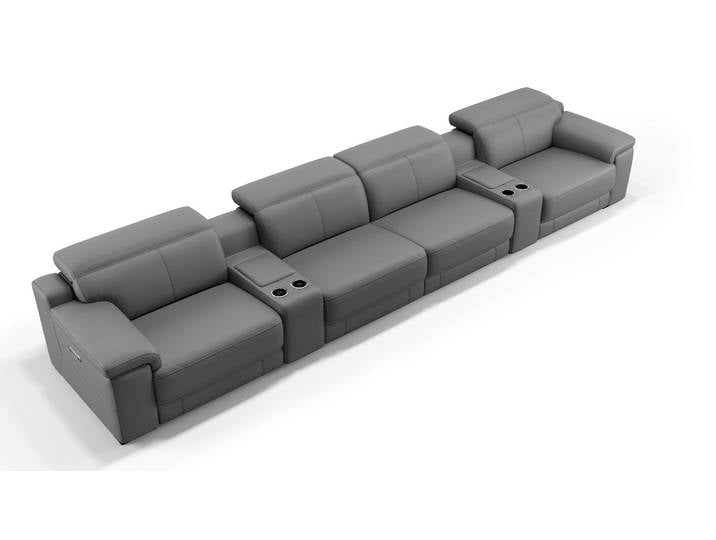 Leder Kinosofa Partnersitz SORA Relaxfunktion Sofa