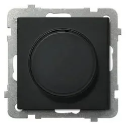 Ospel ŁP-8RL2/m/33, Schalter + Taster, Schwarz