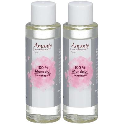 Mandelöl 100% rein Hautpflegeöl Amante 2x 2x100 ml Öl