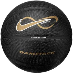 NIKE Infinity Gametack Basketball 088 - black/black/white/metallic gold 7