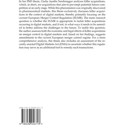 Killer Acquisitions in Digital Markets: An Analysis of the EU Merger Control Regime, Fachbücher von Giulia Sonderegger