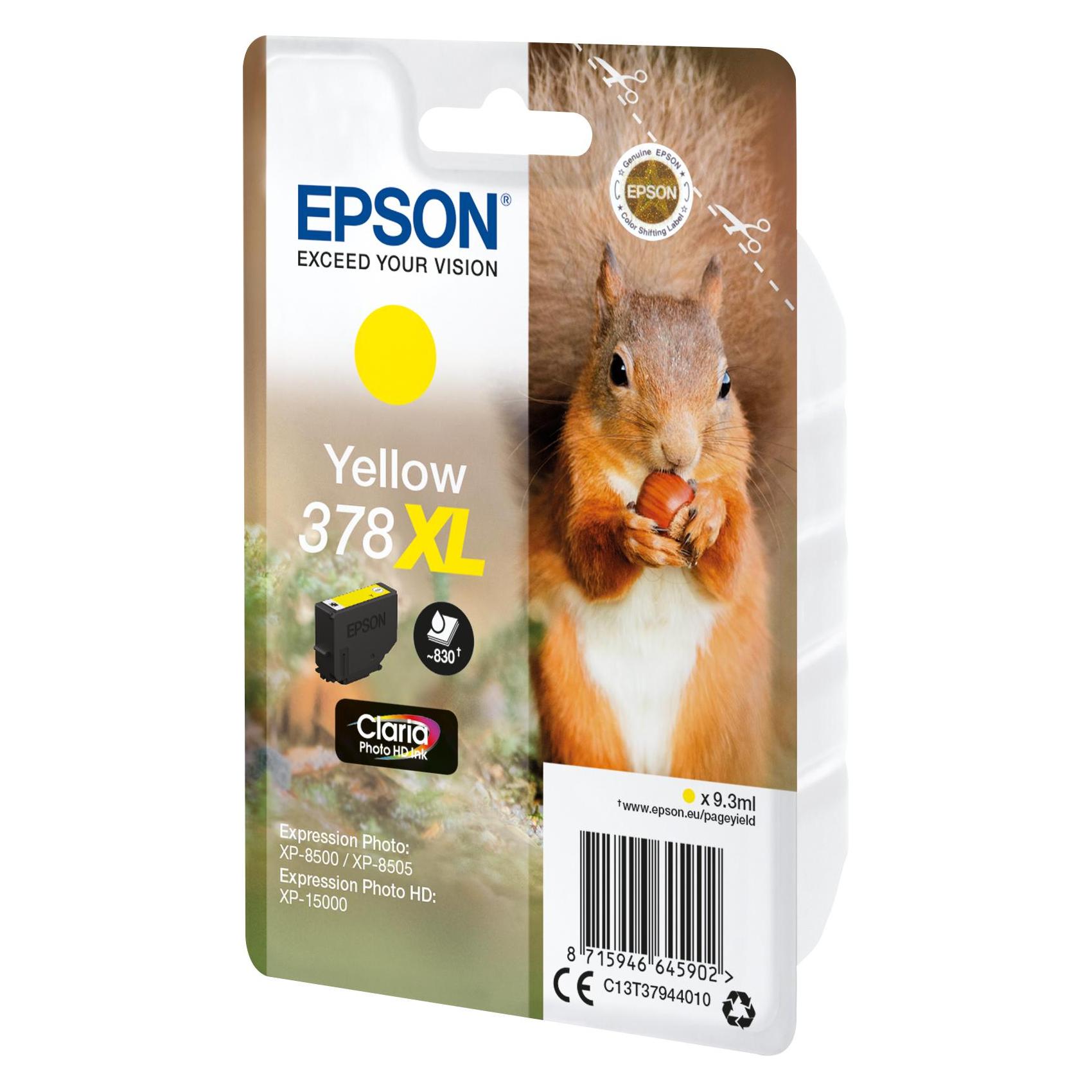 Epson Singlepack Yellow 378xl (Y) (C13T37944020)