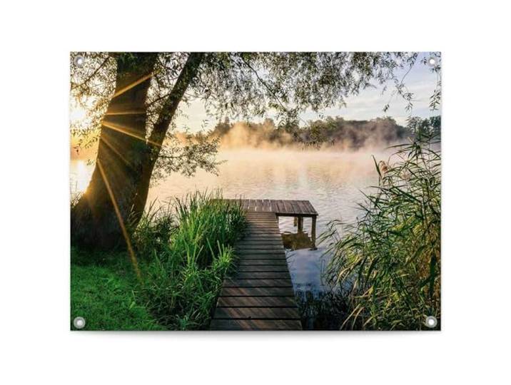 REINDERS Gartendeko, Früh morgens, Garten, Bilder, Wanddeko, Room Decor, Leinwand, Grün, 60 x 80
