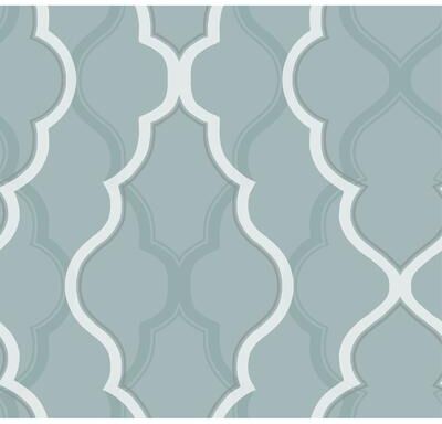 Candice Olson Double Damask Teal Wallpaper