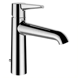 LAUFEN PURE Einhand-Waschtischmischer, Eco+, Festauslauf, Ausladung 140 mm, mit Ablaufventil, verchromt, HF901703100000, Farbe: Chrom