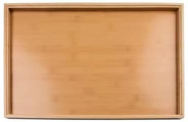 Uplifted Finds Rectangular Wooden Serving Tray Premium Tableware Food Platter For Kitchen, Tea Bars & Parties 44 X 32 Cm