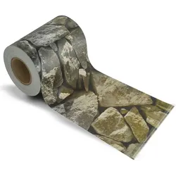 KARAT Sichtschutzstreifen PVC - für Gittermatten-Zäune - Effektiver Sichtschutz - 19 x 3500 cm / Sandstein