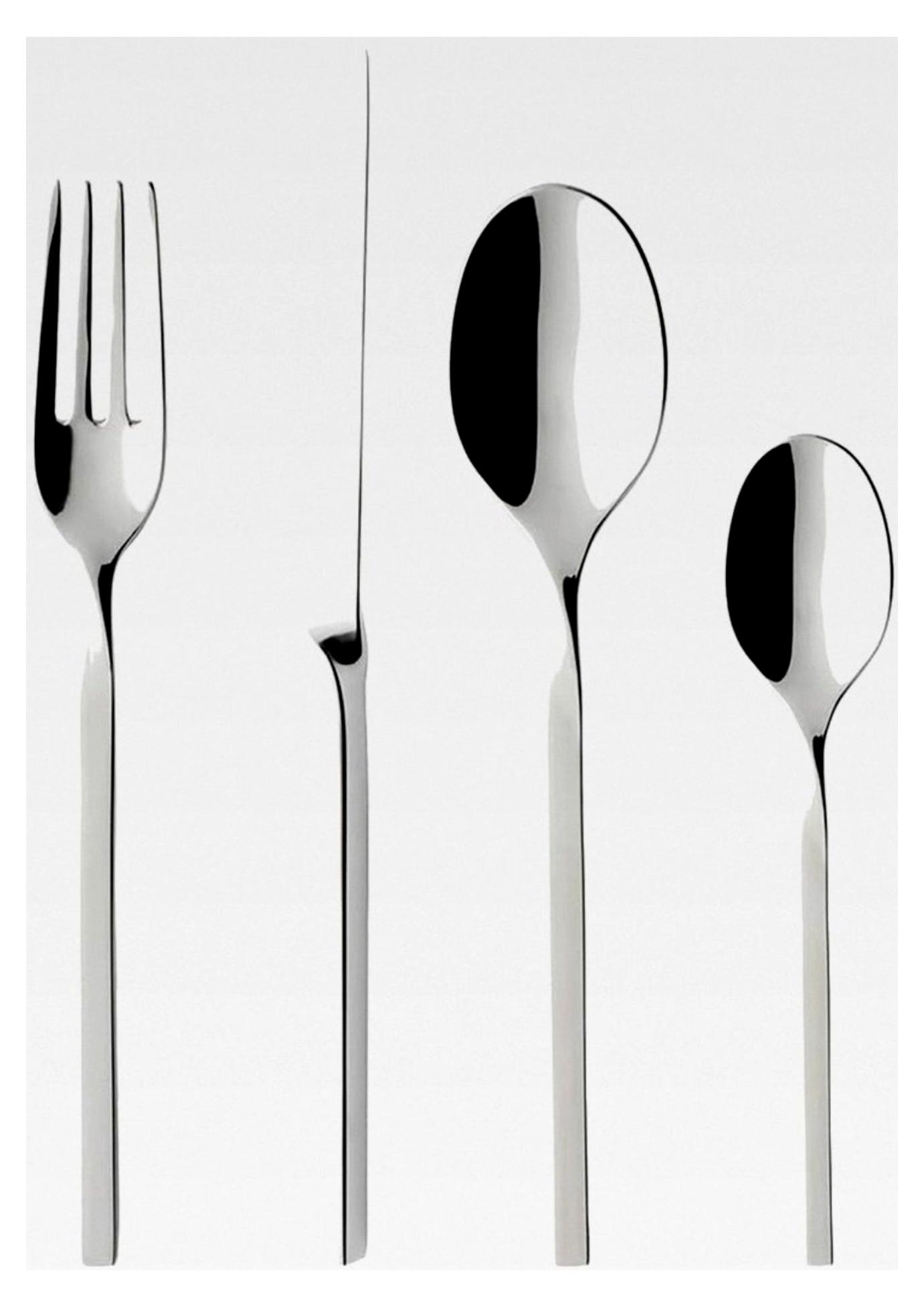 NewWave Tafelbesteck (24-teilig) für bis zu 6 Personen, glänzend, Edelstahl