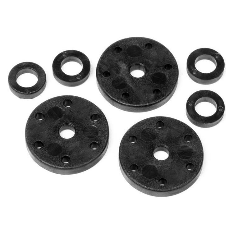 HB 6 Holes Shock Piston Set (6holes/1.2,1.3,1.4mm) (67353)