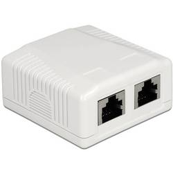 Delock Netzwerkdose Aufputz CAT 6a Weiß 86197