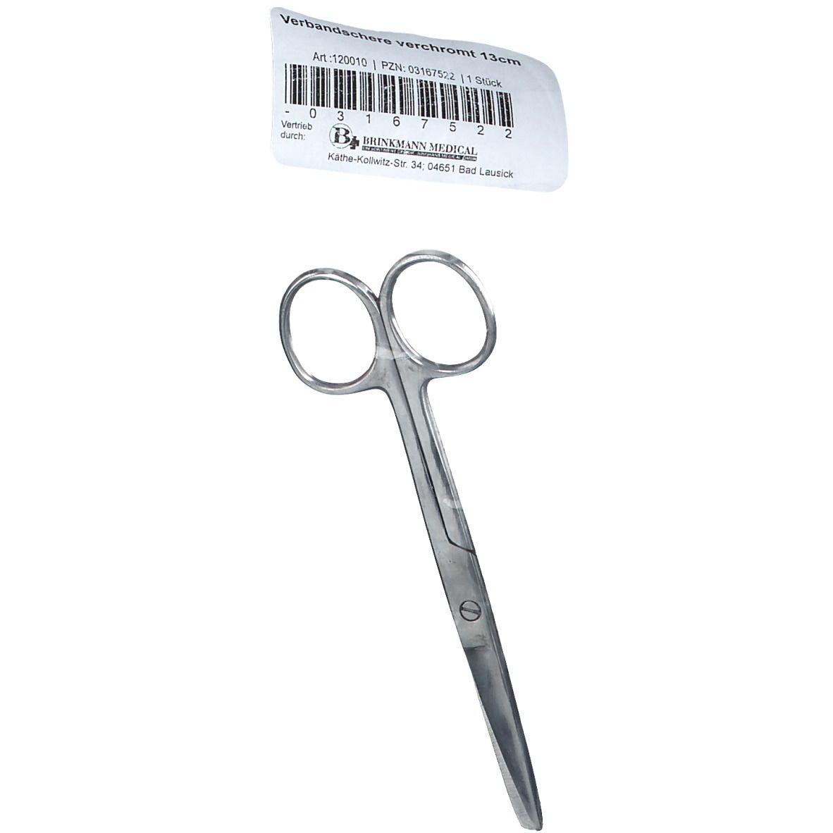 Verbandschere 13 cm verchromt 1 St Schere