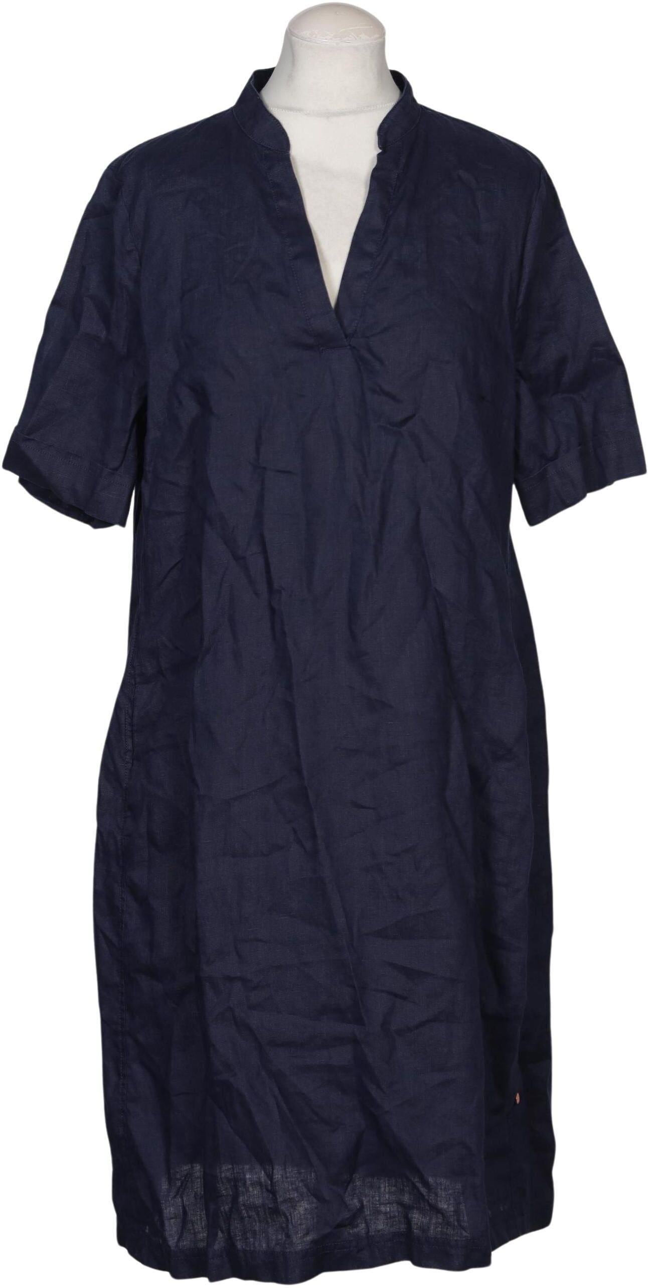 Robe Legere Damen Kleid, Marineblau, Gr. EU 38, Leinen - Second Hand