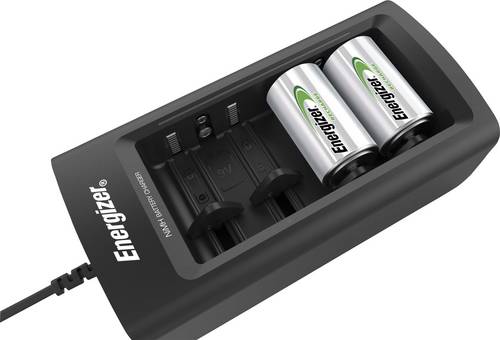 Energizer Universal Rundzellen-Ladegerät NiMH Micro (AAA), Mignon (AA), Baby (C), Mono (D), 9V Block