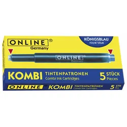 ONLINE® Tintenpatronen für Füller königsblau