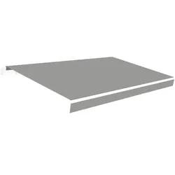 WASABI Plane für Markise 4x2,5 Grau Polyester 280 gr/m2 – UV-Schutz – Rollbare Stoff 383x250cm – Ersatz für Terrasse und Garten-Markisen