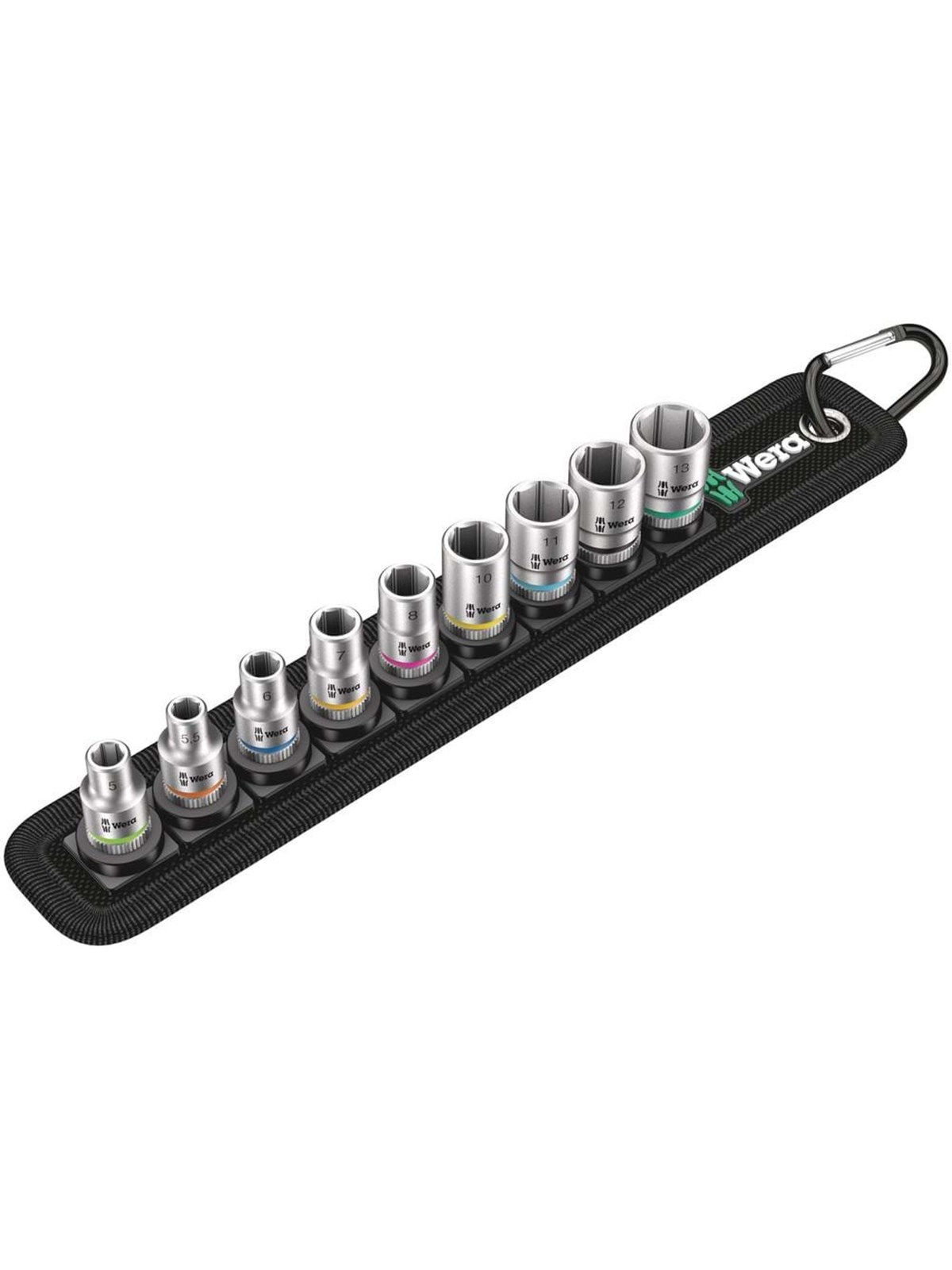 Wera Belt 4 Zyklop Steckschlüsseleinsatz-Satz, 1/4"-Antrieb, 9-teilig