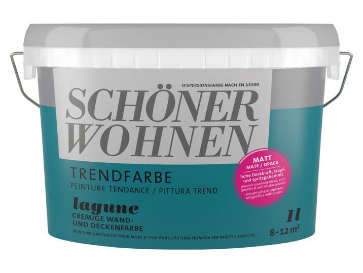 Schöner Wohnen Farbige Dispersion Blau 1 l