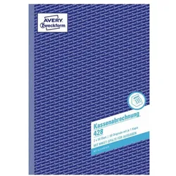 Avery Zweckform Formularbuch »Kassenabrechnung« (Ausgaben) gelb, 21x29.7 cm