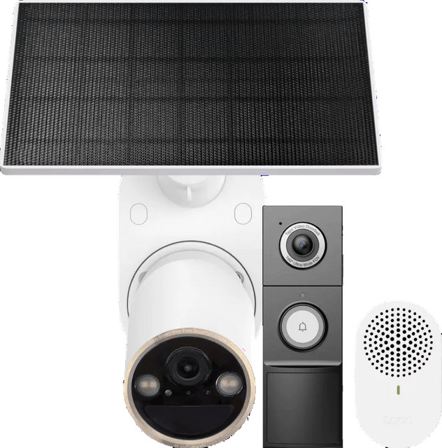TP-Link Tapo C460 Solar Kit met D235 Smart Battery en bedrade deurbel