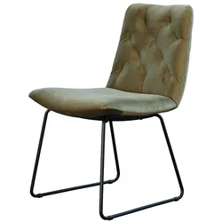 STUHL NEW CHARME Dunkelgrün Velvet (1er-Set)