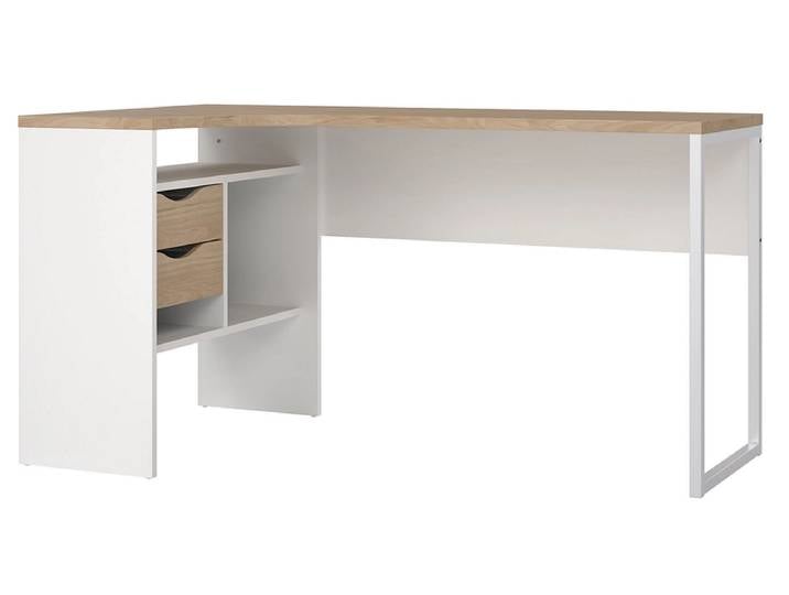 Eckschreibtisch YASMINE 81x145.1x76.8cm weiss