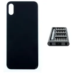 iPhone X Backcover schwarz - Premium-Set