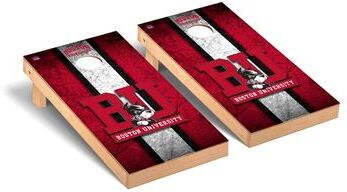 Skip's Garage Boston Terriers Vintage Cornhole Board Set