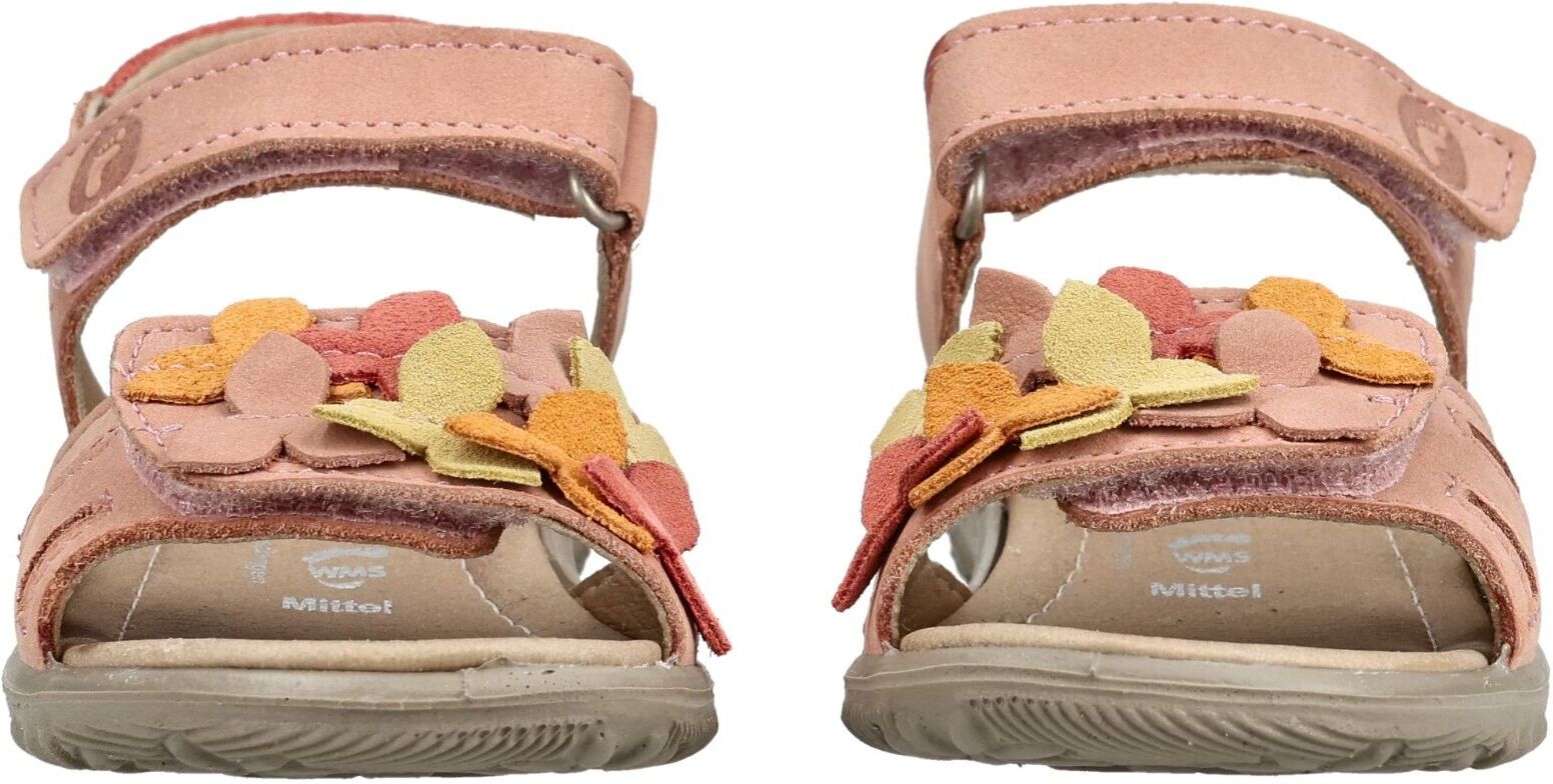 Riemchensandalette RICOSTA "Ricosta Sandalen Nubukleder", Mädchen, Gr. 29, Textil, rosa, Nubukleder, Schuhe