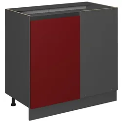 Vicco, Regal, Küchenfront R-Line, Rot, 46 x 71.6 cm Möbelfront für den Eckunterschrank