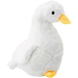 Weißes Plüsch-Gans-Maskottchen, kuschelige Plüsch-Ente, 30 cm