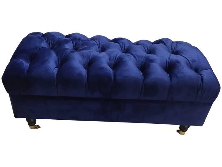 Xlmoebel Bettbank Luxus Chesterfield Hocker Modern Relax Sitz Fußhocker (1-St., Luxus Chesterfield Hocker), Made in Europa