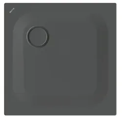 Bette quadrat Duschwanne „BetteUltra“ 700 × 700 mm ohne Oberflächenbeschichtung, ohne Oberflächenveredelung, ohne Wannenträger, in Slate