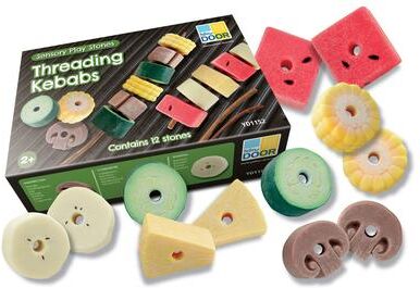 Yellow Door Sensory Play Stones, Threading Kebabs - Multi