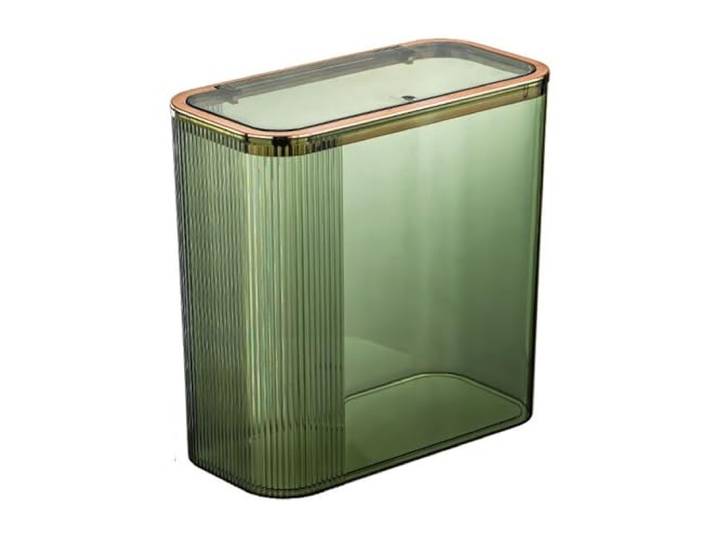 9bbhfJw4R Haushaltsmülleimer Flip-Top-Mülleimer-Abfallkorb for Schmale Schlafzimmer(Green)