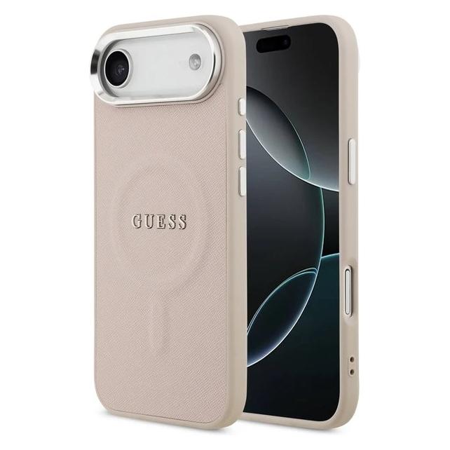 Guess Back panel cover Apple iPhone 17 Air PU Saffiano MagSafe Case Pink (Apple iPhone Air) (GUHMP17MPSAREGSP)