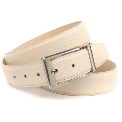Ledergürtel ANTHONI CROWN, Herren, Gr. 100, beige, Rindsleder, Gürtel Ledergürtel