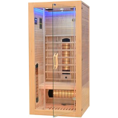 Infrarotkabine SANOTECHNIK "MALMÖ 1", beige (natur), integrierte Steuerung, (ohne Ofen), Saunen, für 1 Person