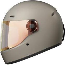 John Doe JD/ONE Motorrad-Helm klassischer Integralhelm Frozen Titanium - XL (61/62)