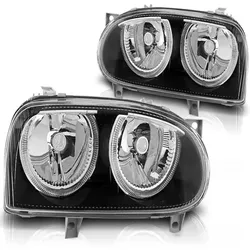 Scheinwerfer Angel Eyes passend für VW Golf 3 1991–97 Schwarz