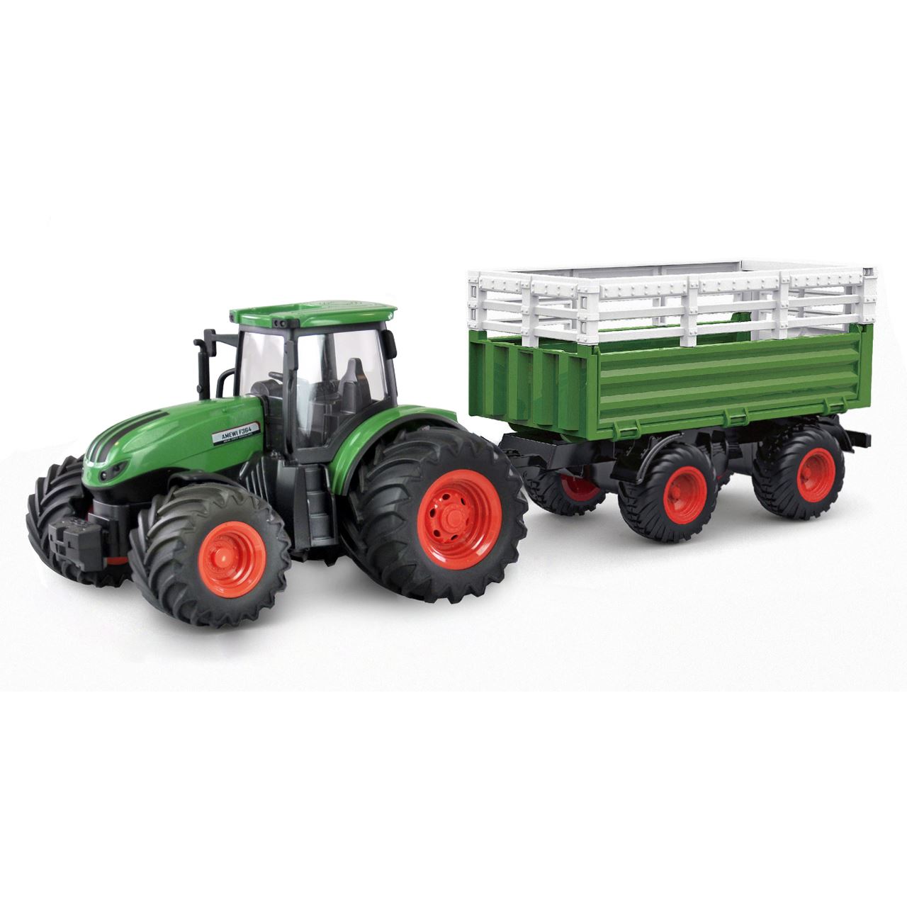 Amewi RC Traktor mit Viehtransporter LiIon 500mAh grün/6+